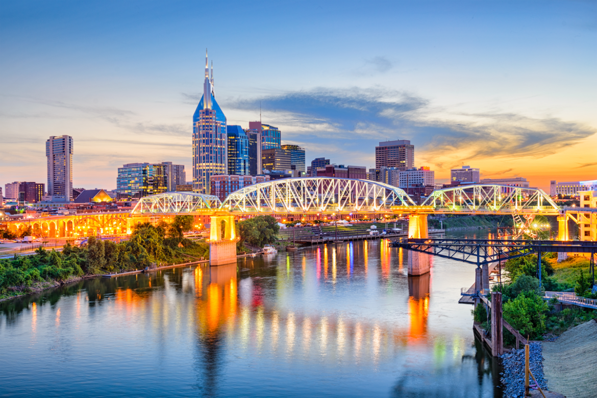 an image of downtown Nashville.